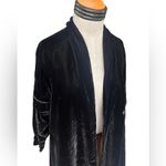 Vintage Arnold Constable black velvet full length evening wrap Black Size M Photo 2