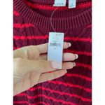 Gap  Striped Pullover Cotton Heavy Sweater Red Size Small NEW with tags Photo 6