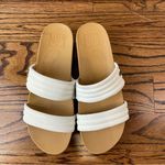 REEF  Women's White and Tan Slide Sandals Photo 2