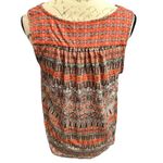 Lucky Brand Sleeveless Boho Geometric Paisley Top With Tassel Details Photo 2