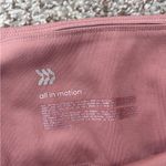 All In Motion 🦋  Pink Mauve Leggings with Side Pockets Workout Activewear Large Photo 3
