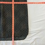 Lauren Ralph Lauren Women's XL Blouse Black Gold Tunic Sleek Silky Photo 4