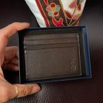 Ralph Lauren polo  credit card wallet in brown with gift box in leather Photo 1