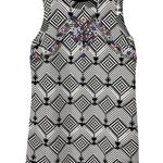 Free People x NEW ROMANTICS Black and White Beaded Mini Shift Dress Photo 2