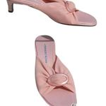 Donald Pliner HELLI Mesh Elastic Leather Slide Shoe New Buckle Detail $225 NIB Photo 1