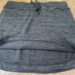 Athleta Downplay Skirt Heather Grey Knit Drawstring Mini Activewear ~ Size S Photo 10
