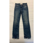 Mother The Flirt Chew in My Soul to Keep Straight Leg Jeans Women's Size 25 Blue Photo 3