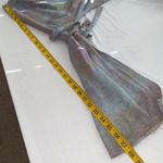 onetheland dress long sleeve unfinished hem rounded neckline sleeve ties Sz MD Photo 5