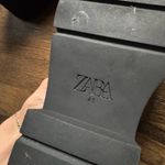 ZARA Black Platform Lug Sole Loafers with Tassels Black size 41 EU/10 US Photo 8