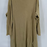 People‎ of leisure, oversized raw hem long sleeve shirt, size medium Yellow Photo 0