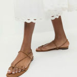 Loeffler Randall NWT  Eleanor Strappy Flat Suede Sandals in Cacao Brown Size 9 US Photo 0
