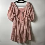 Altar'd State Altar’d state puffy sleeve pink dress pockets women’s large‎ Photo 4