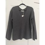 Everlane $118 New  The Slouchy V-Neck in Cotton - Heathered Charcoal - Small Photo 4