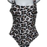 Pretty Garden Leopard Spots Scoop Front & Back Swimsuit Size Med NWT #0177 Photo 8