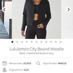 Lululemon  City Bound Zip-Up Hoodie Black Gray 4 Photo 4