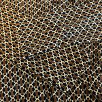 Michael Kors Chain Print Faux Wrap Blouse Tan/Brown Size Large Brown Photo 7