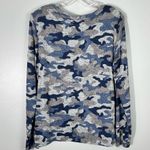 Members Mark Long Sleeve Cozy Top Blue Camouflage Camo Knit Tee NWT Medium M Photo 4