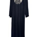 SAVAGE X Fenty Black Lace Cut Out Silky Robe Bedroom Boudoir Sexy Size M/L Photo 8