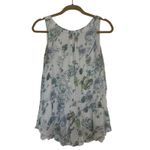 Via Signoria Silk Lace Floral Sleeveless Top Size Small Italy Fairy Whimsical White Photo 1