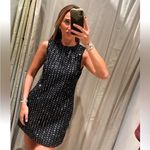 ZARA  NWT 2025 Christmas holiday black sequin wool voluminous balloon mini dress Photo 5