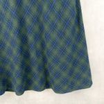 Vtg 80s Michele Plaid Skirt Size 14 Academia Preppy Heritage Old Money Modest Green Photo 3