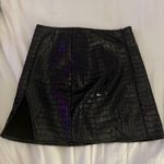 Motel Rocks Croc Leather Mini Skirt Photo 2