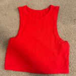 SheIn Red Halter Crop Top Photo 3