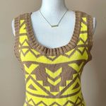 MINE | Printed Tank Body Con Sleeveless Sweater Midi Dress Sz L Size L Photo 1