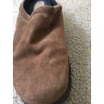 Lands' End Men Women's Suede Leather Clogs Shoes Size 8 Brown Photo 1