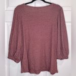 Gyft  Women’s Mauve Waffle Knit top - Size Large Photo 1