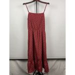 Lovers + Friends Rust Red Basil Mini Star Novelty Print Ruffle Hem Dress Size M Photo 3