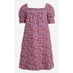 J.Crew  Afternoon Linen Dress Berry Floral‎ Pink Size Small Photo 1
