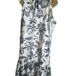 Adrienne Vittadini Floral Sleeveless Dress - Black/White-Beach Hawaii woman XL Photo 5
