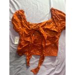 Nordstrom Rack Orange Floral Crop Top Photo 1