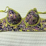 Cacique Colorful Yellow Purple Pink 38B Bra Lightly Lined Demi Longline Photo 9
