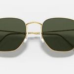 Ray-Ban Hexagonal Green Classic G-15 Gold Frame Like New, Case Included Photo 5