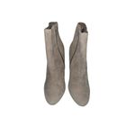 JustFab Besha Block Heel Boots Size 7.5 In Grey Faux Suede New Photo 3