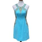 Lilly Pulitzer  Dress 2 Cocktail Embroidered Beaded Classic Preppy Resort Cruise Photo 5
