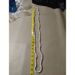 Blue Nile Freshwater Pearl Strand Necklace 52 Inches Extra Long Vintage Knotted White Photo 12