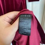 Bardot Morgan Burgundy Velvet Dress Size 4 Midi Holiday Christmas Party Winter Photo 8