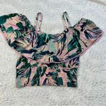 Torrid Crinkle Gauze Cold Shoulder Ruffle Top Sand Floral Size 2 NWT Photo 7