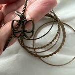 Brass tone stackable layering bracelets Photo 4