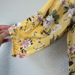 Faithfull the Brand Faithful The Brand Yellow Jeanette Floral Mini Dress Size Small Photo 4