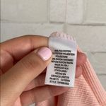 Free People  Pink Ribbed Tank Top Photo 3