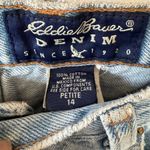 Eddie Bauer Vintage 90’s Light Wash Denim Tapered Jeans Size 14 Petite Photo 3