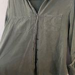 Rock & Republic  Dark green button up top Photo 1