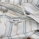 Madewell Linen-Cotton Princess-Seamed Midi Dress in Stripe Desert Dune Medium Photo 6