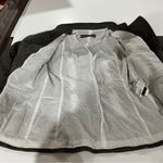 ZARA Black & White Long Sleeve Asymmetrical Button Tie Waist Coat Size L Photo 5