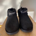Juicy Couture  Black Faux Fur Lining Suede Embroidered Jewels Booties/Kerri 10 Photo 1