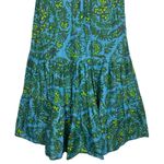 Gap Vintage Tiered Babydoll Floral Dress Size 12 Blue Green Ruffle Fairy Y2K Photo 3